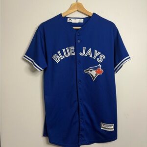 Toronto Blue Jays Majestic Royal Blue Baseball Jersey Youth XL